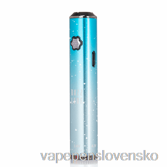 Dazzleaf Squarii Bottom Twist 510 Battery Sky Blue Splatter Vape Cigareta